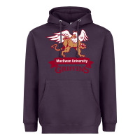 Plum macewan academic Heavyweight Hoodie - DesigneFamous
