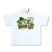 White lucky nurse St. Patrick's Day Urban Heavy Tee - FaDigitalArtStudio