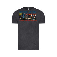 Vintage Black It's the guts and it's the glory a hundred stripes Vintage Tee - FaDigitalArtStudio