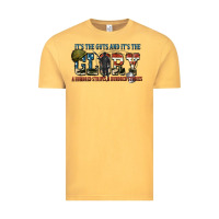 Vintage Mustard It's the guts and it's the glory a hundred stripes Vintage Tee - FaDigitalArtStudio