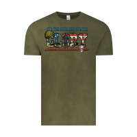 Vintage Olive It's the guts and it's the glory a hundred stripes Vintage Tee - FaDigitalArtStudio