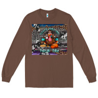 Chestnut turkey wine and feelin fine tumbler Long Sleeve Tee - BundleAndBundleShop