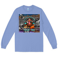 Colony Blue turkey wine and feelin fine tumbler Long Sleeve Tee - BundleAndBundleShop