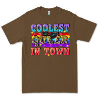 Cacao Coolest queer in town Premium Tee - CowGirlArtShop