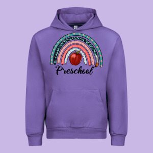 Preschool Rainbow Urban Hoodie Designed By Ranaportraitstore