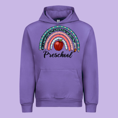 Preschool Rainbow Urban Hoodie Designed By Ranaportraitstore