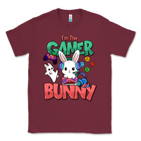 Burgundy I'm the game Bunny Easter day Classic Tee - HowdyJamesFarm