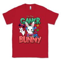 Red I'm the game Bunny Easter day Classic Tee - HowdyJamesFarm