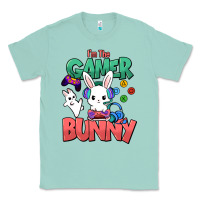 Seafoam I'm the game Bunny Easter day Classic Tee - HowdyJamesFarm