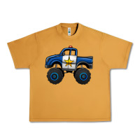 Peanut Butter police car monster truck Urban Heavy Tee - Jasminsmagicworld