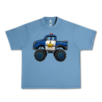 Pebble Blue police car monster truck Urban Heavy Tee - Jasminsmagicworld