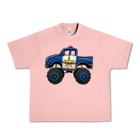 Salmon police car monster truck Urban Heavy Tee - Jasminsmagicworld