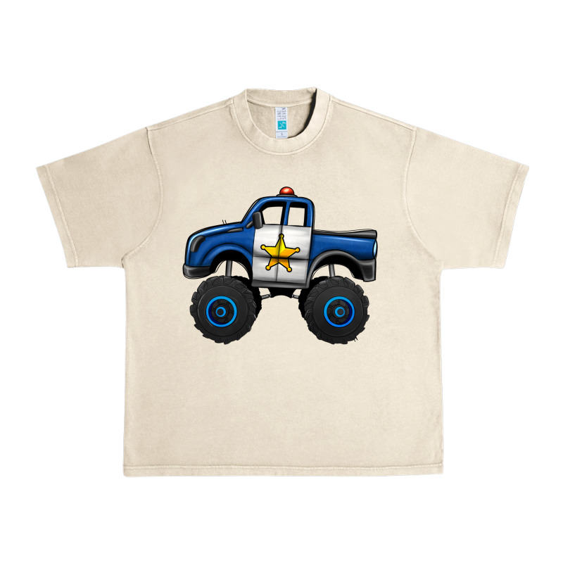 Police Car Monster Truck Urban Heavy Tee by Jasminsmagicworld | Teevron