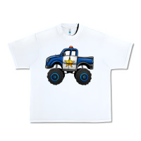 White police car monster truck Urban Heavy Tee - Jasminsmagicworld