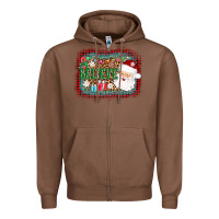 Chestnut believe santa Zipper Hoodie - AdoDesignShop