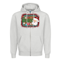 Dove Grey believe santa Zipper Hoodie - AdoDesignShop