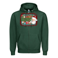 Sports Green believe santa Zipper Hoodie - AdoDesignShop