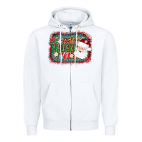 White believe santa Zipper Hoodie - AdoDesignShop