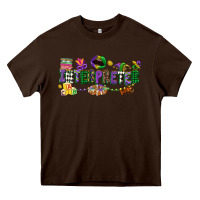 Chocolate Brown interpreter mardi gras Heavy Core Tee - CowGirlArtShop