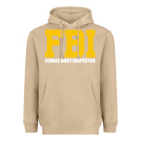 Mushroom FBI, Female Body Inspector Funny Heavyweight Hoodie - DesigneFamous