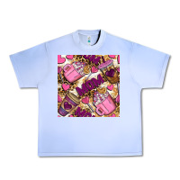 Grape Ice mom coffee cups with leopard seamless pattern bbs Urban Heavy Tee - BundleAndBundleShop