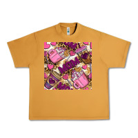 Peanut Butter mom coffee cups with leopard seamless pattern bbs Urban Heavy Tee - BundleAndBundleShop