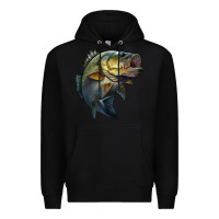 Black jumping bass Premium Hoodie - LillyAllenDesigns