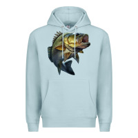 Blue Mist jumping bass Premium Hoodie - LillyAllenDesigns