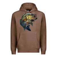 Chestnut jumping bass Premium Hoodie - LillyAllenDesigns