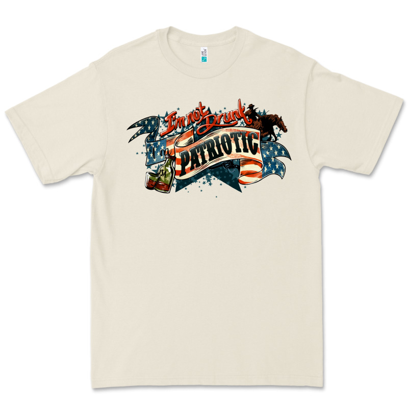 I'm Not Drunk I'm Patriotic 4th Of July Premium Tee by HowdyJamesFarm | Teevron