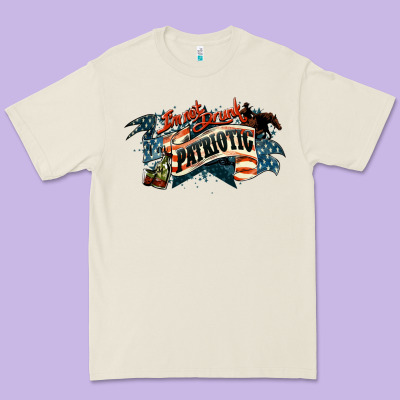 I'm Not Drunk I'm Patriotic 4th Of July Premium Tee Designed By Howdyjamesfarm