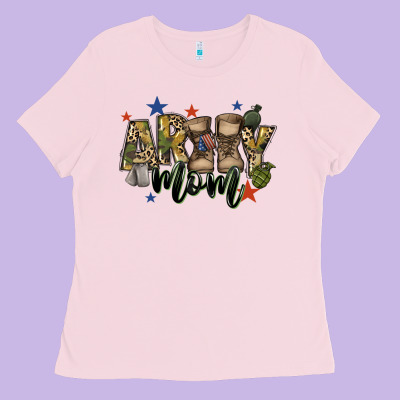 Army Mom Ladies Tee Designed By Fadigitalartstudio