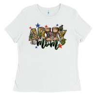White army mom Ladies Tee - FaDigitalArtStudio