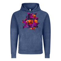Vintage Denim halloween pumpkin patch  3 Vintage Hoodie - BundleAndBundleShop