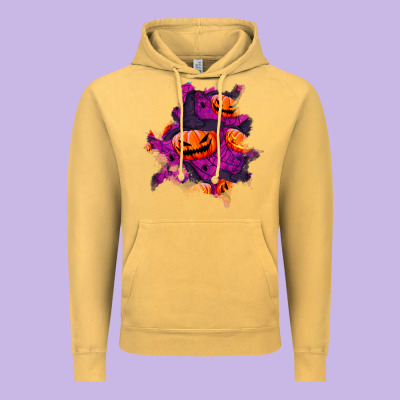 Halloween Pumpkin Patch  3 Vintage Hoodie Designed By Bundleandbundleshop