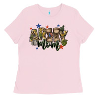Bubblegum Pink army mom Ladies Tee - FaDigitalArtStudio