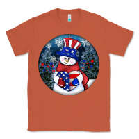 Copper Patriotic snowman ornament 4th of july Classic Tee - HowdyJamesFarm