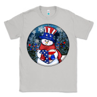 Moon Dust Patriotic snowman ornament 4th of july Classic Tee - HowdyJamesFarm