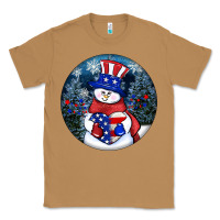 Toasted Coconut Patriotic snowman ornament 4th of july Classic Tee - HowdyJamesFarm