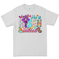 Dove Grey He is risen indeed Happy Easter Day Premium Tee - HowdyJamesFarm