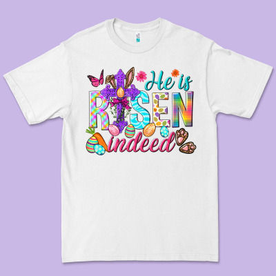 He Is Risen Indeed Happy Easter Day Premium Tee Designed By Howdyjamesfarm