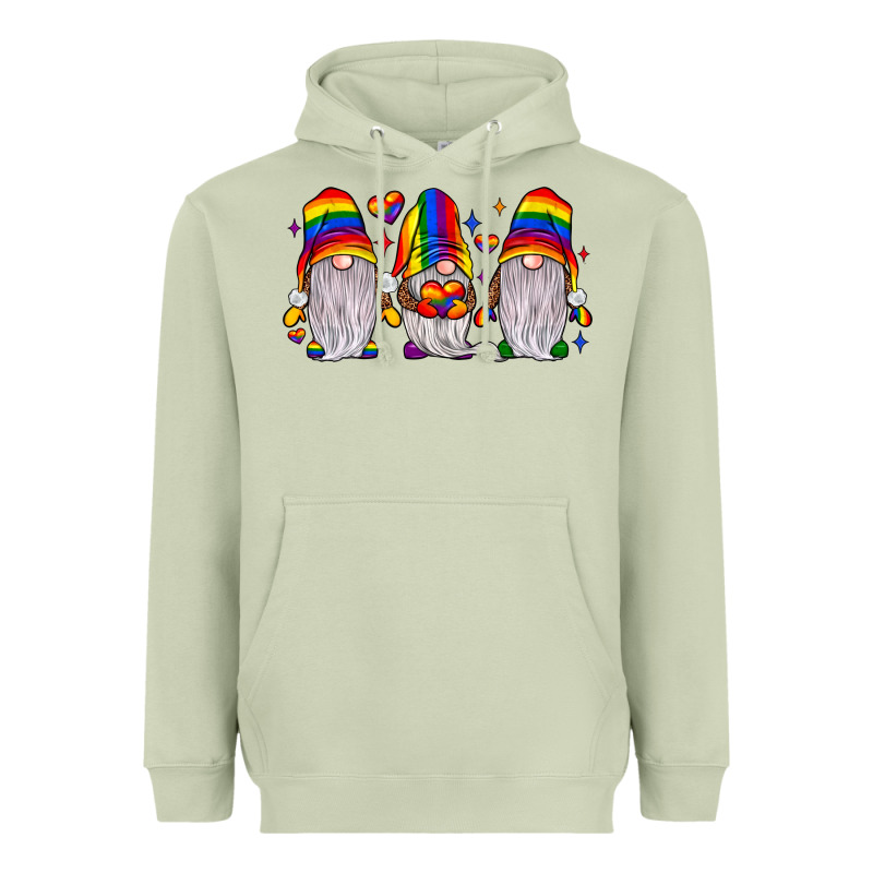 Pride Gnome Heavyweight Hoodie by JahusDesignShop | Teevron