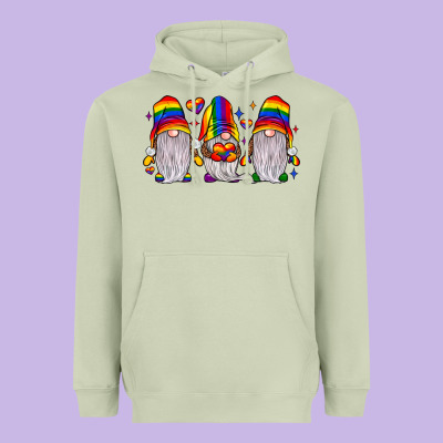 Pride Gnome Heavyweight Hoodie Designed By Jahusdesignshop