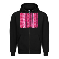 Black breast cancer brushstroke Zipper Hoodie - AdoDesignShop