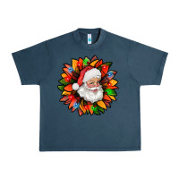 Midnight Navy santa claus with sunflower christmas bbs Urban Heavy Tee - BundleAndBundleShop
