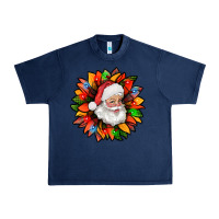 Navy santa claus with sunflower christmas bbs Urban Heavy Tee - BundleAndBundleShop