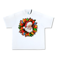White santa claus with sunflower christmas bbs Urban Heavy Tee - BundleAndBundleShop
