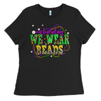 Black on tuesday we wear beads olivia Ladies Tee - OliviaCreatesArt