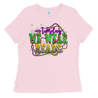 Bubblegum Pink on tuesday we wear beads olivia Ladies Tee - OliviaCreatesArt