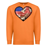 Carrot western usa flag heart Premium Sweatshirt - JahusDesignShop